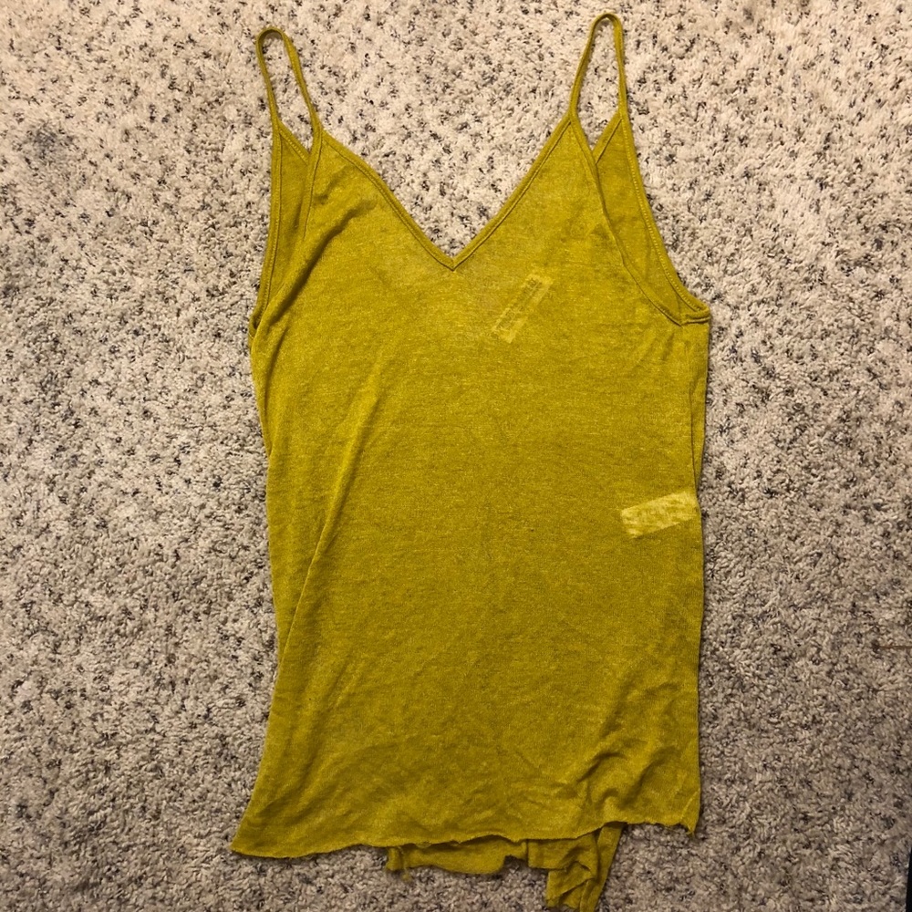 Green tank top
